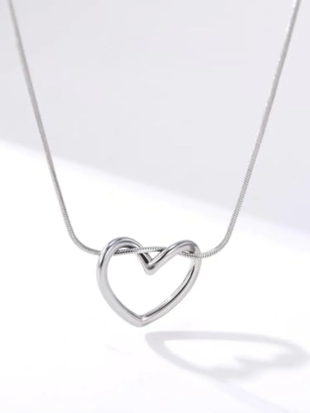 BRAND NEW Heart Pendant Necklace Stainless Steel